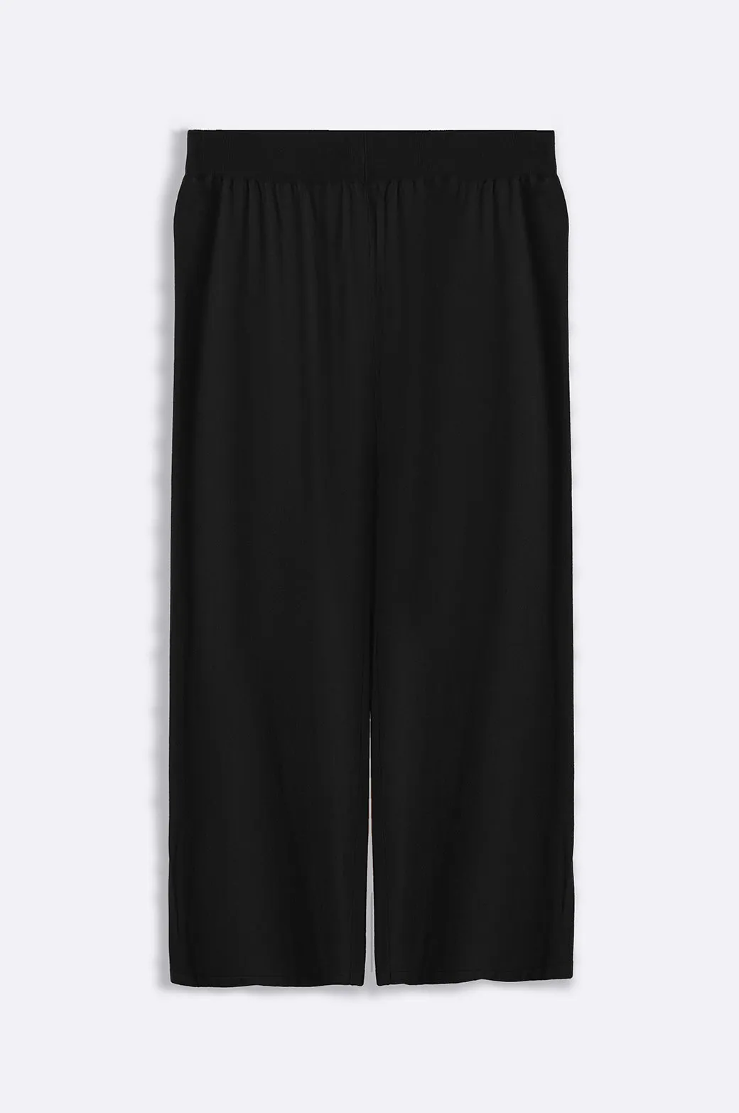 SOFT-KNIT STRAIGHT TROUSERS