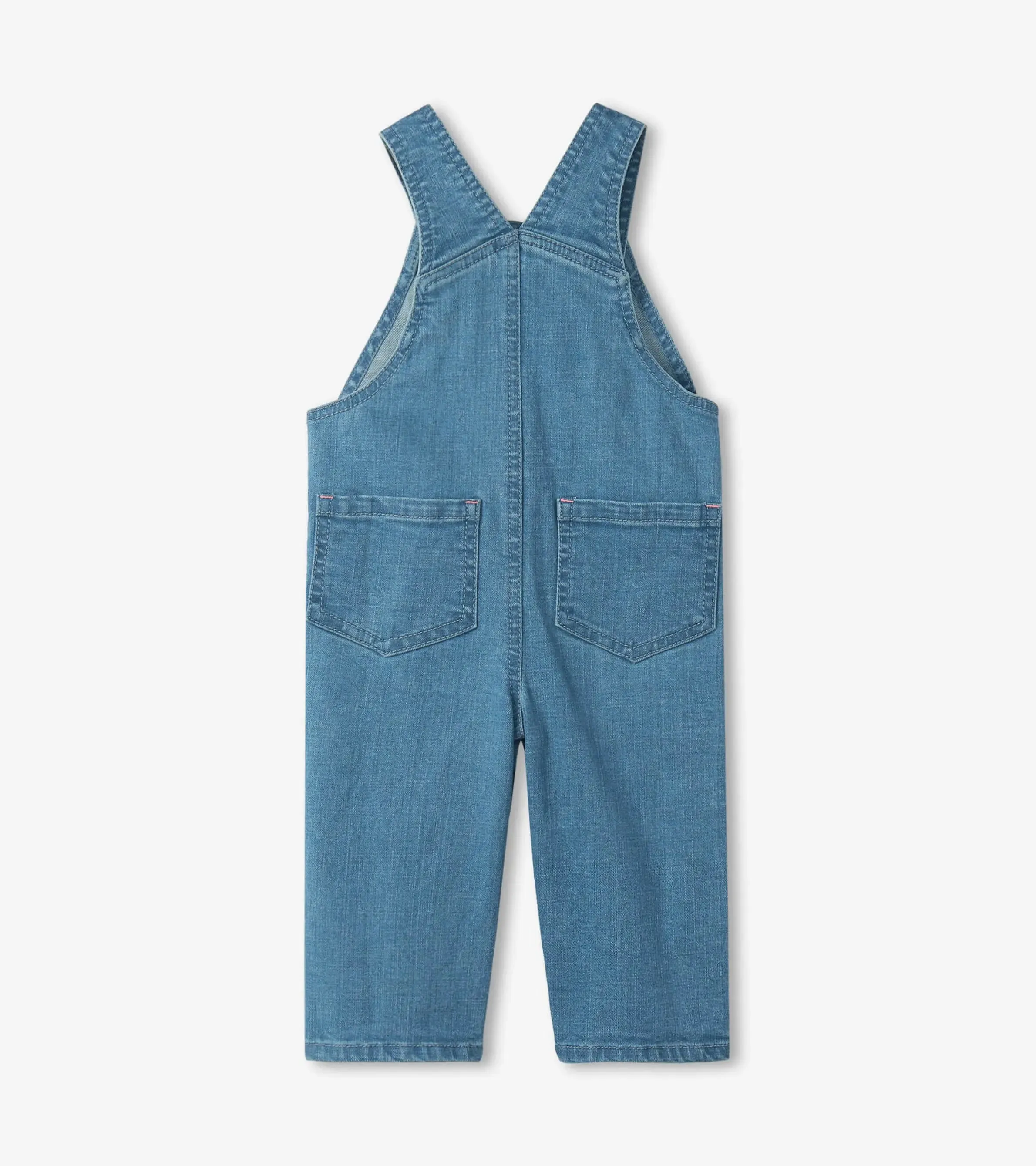 Spring Blue Pleated Denim Baby Overalls | Hatley