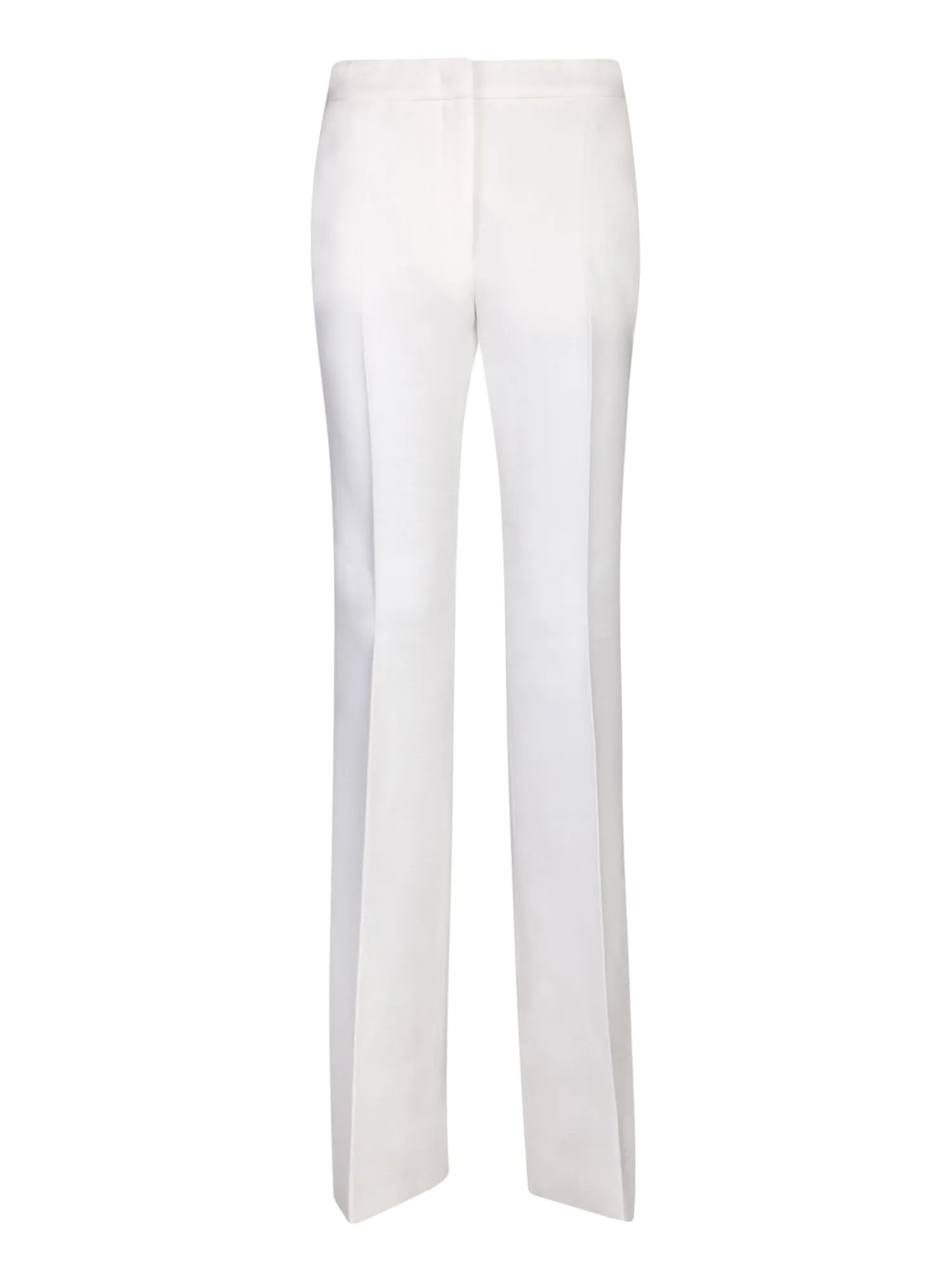 Stretch white trousers