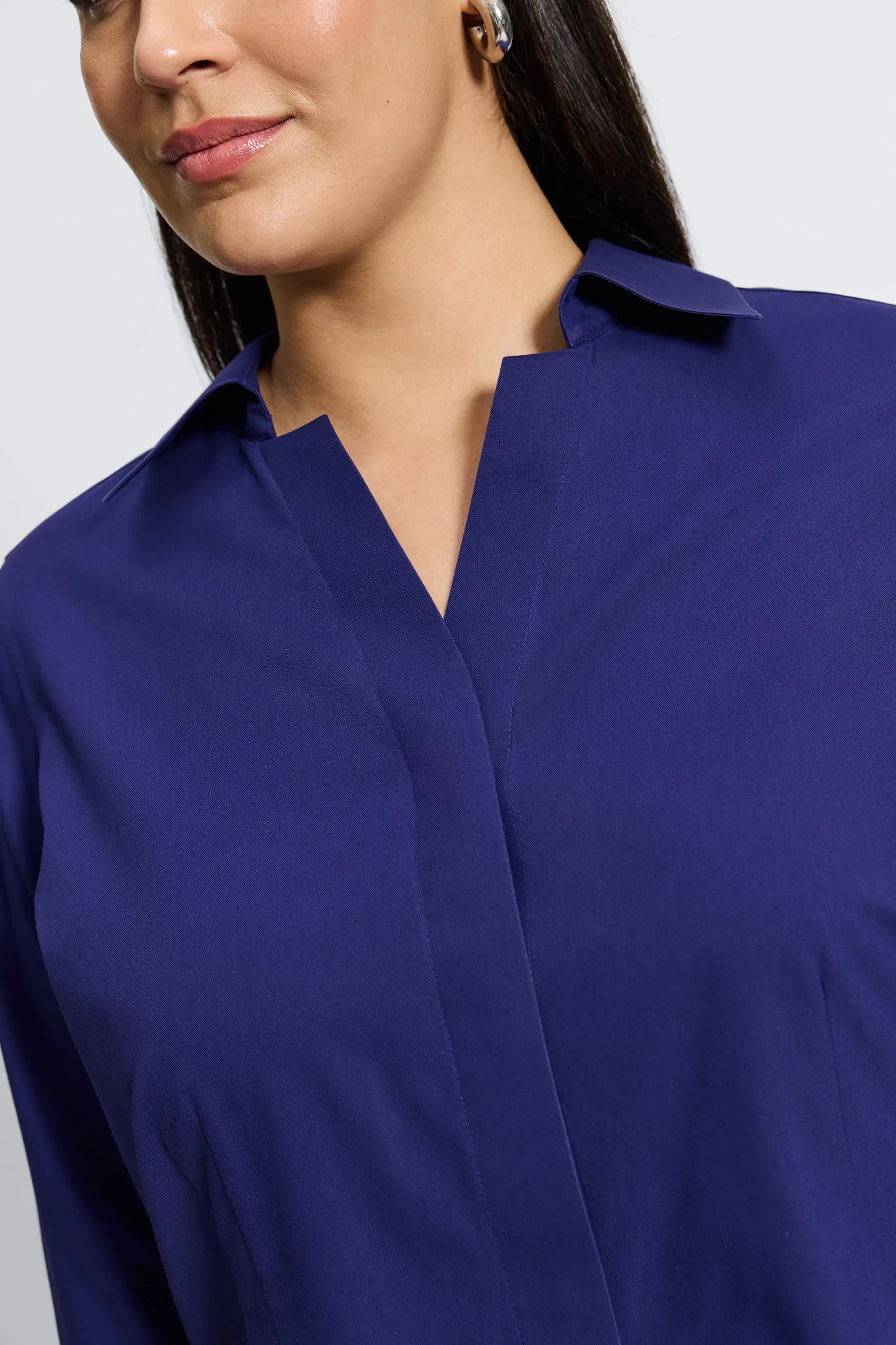 Taylor Plus Pinpoint No Iron 3/4 Sleeve Shirt