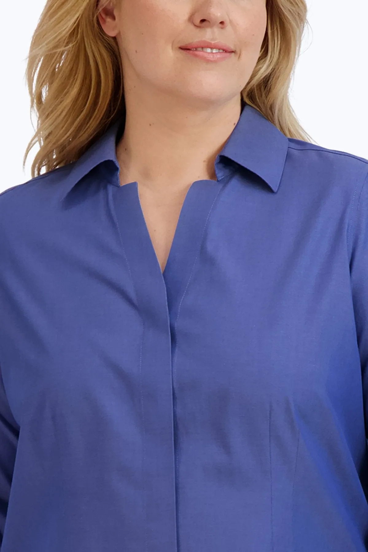 Taylor Plus Pinpoint No Iron 3/4 Sleeve Shirt