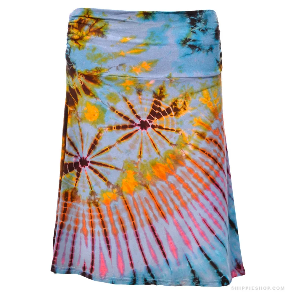 Tie Dye Mid Length Skirt