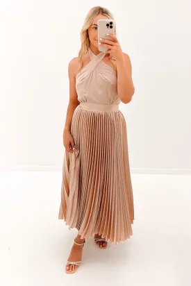 Tylar Midi Dress Champagne