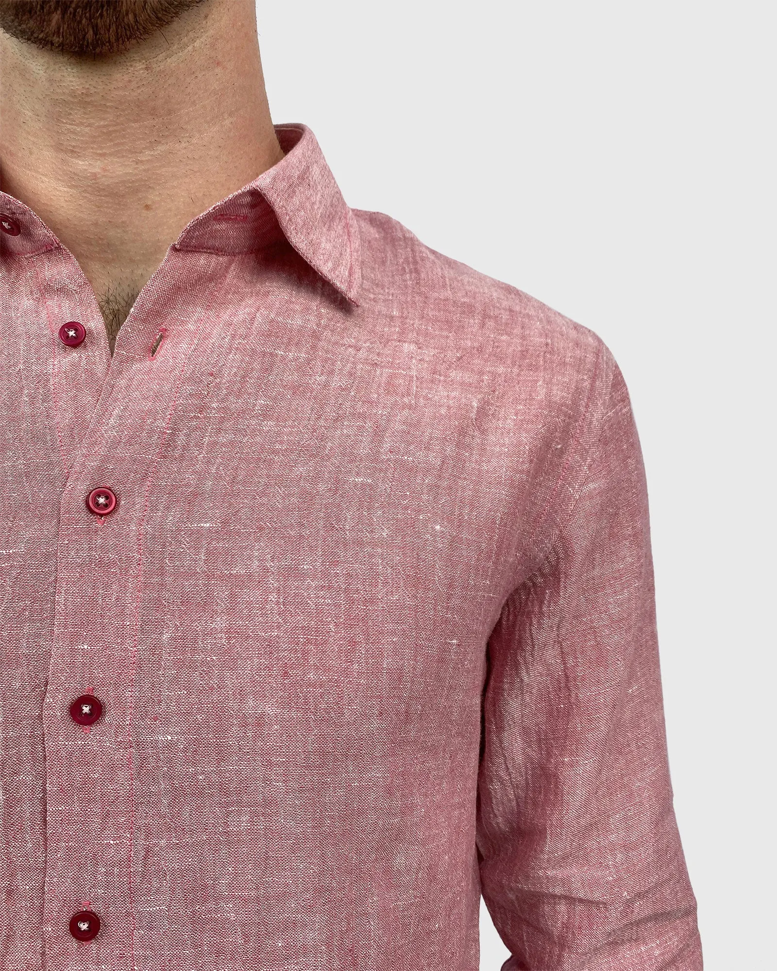 VINCENT & FRANKS S197098 PINK SLIM SC SHIRT