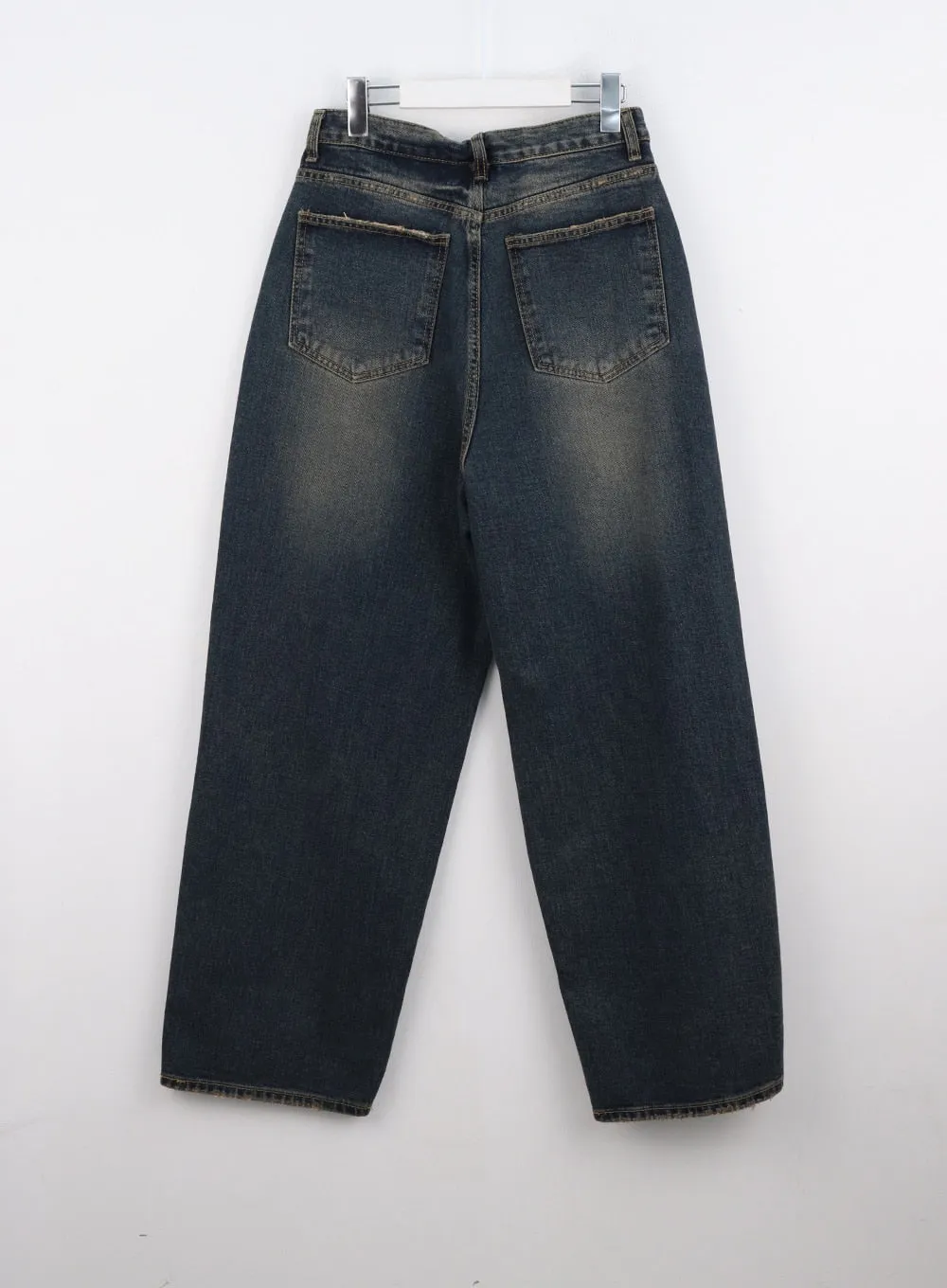 Washed Wide Leg Jeans CO306