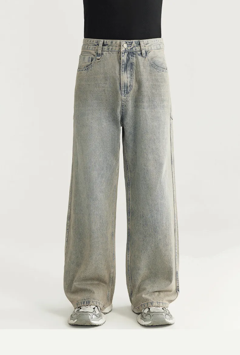 Washed Wide Leg Jeans