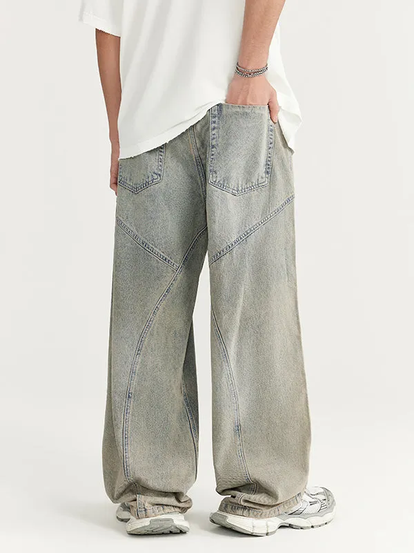 Washed Wide Leg Jeans