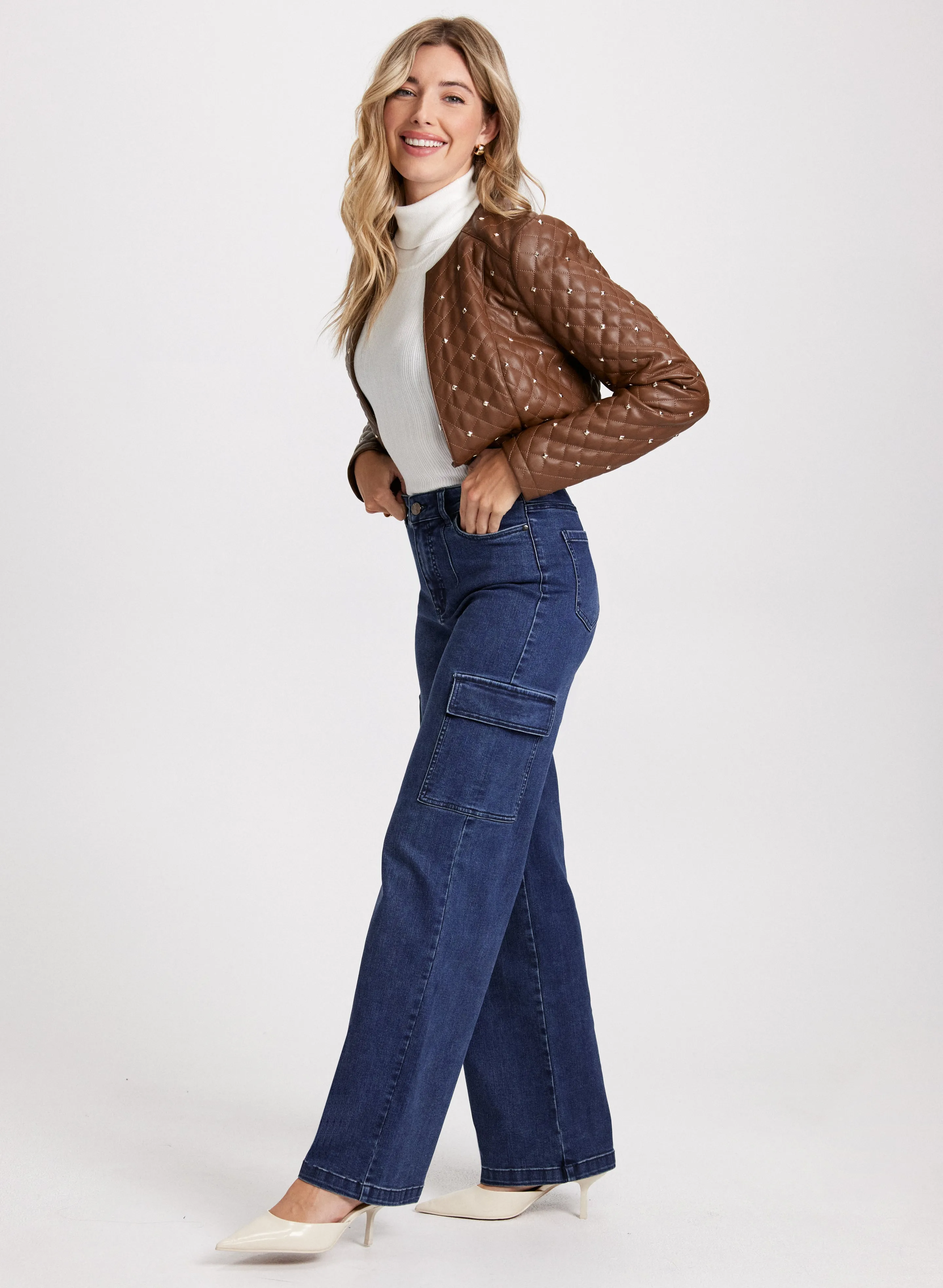 Wide Leg Cargo Jeans