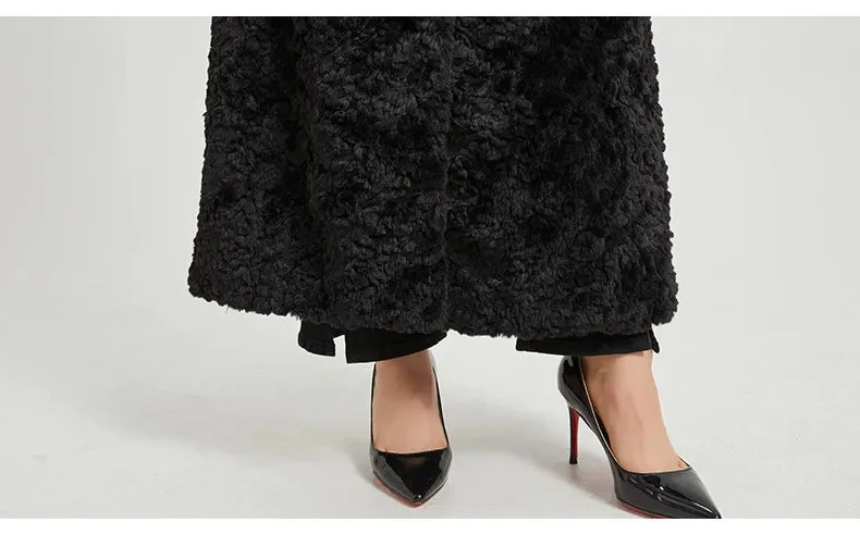 Women's Elegant Fluffy Faux Fur Long Coat