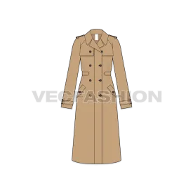 Women's Khaki Trench Coat