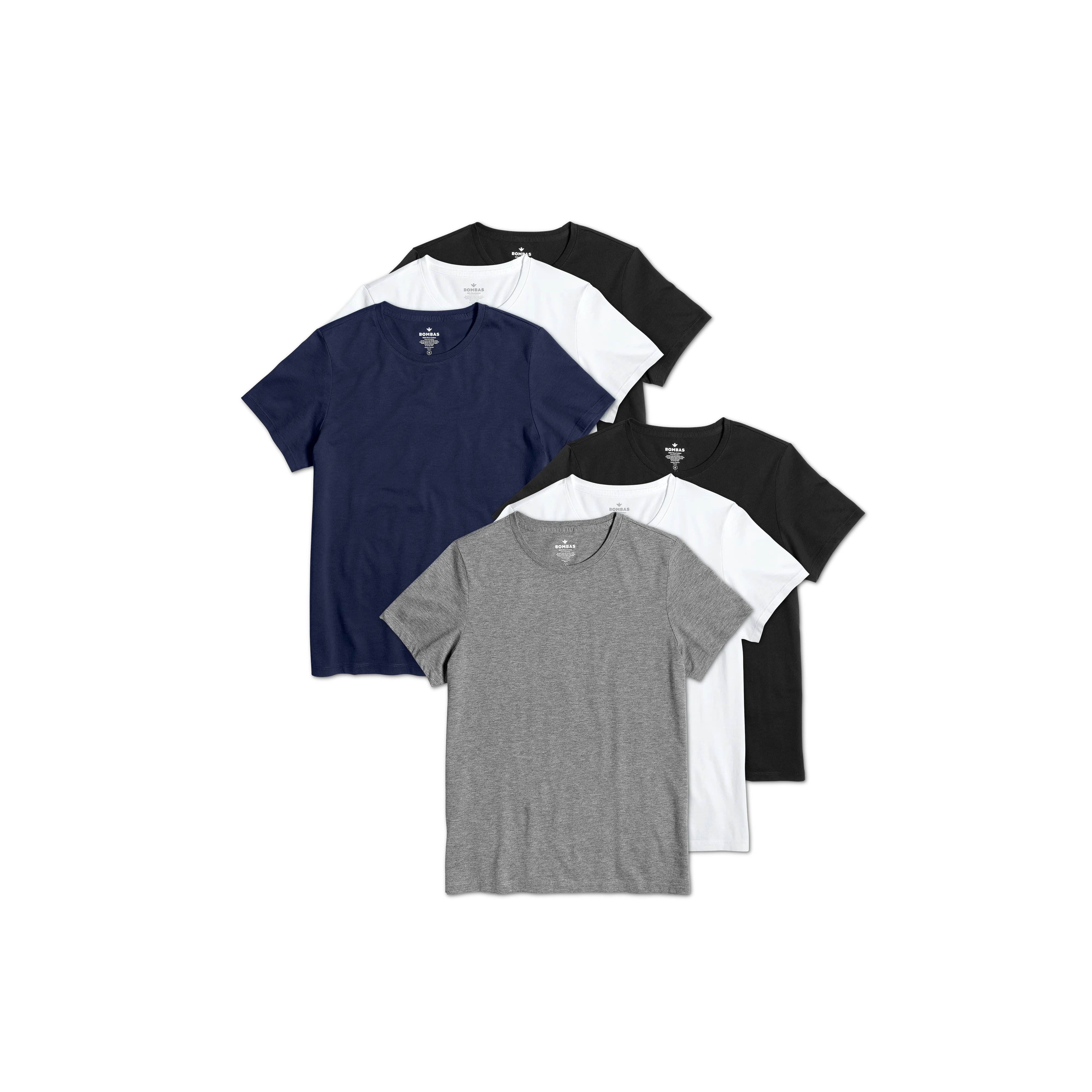 Women's Pima Cotton Crew Neck T-Shirt 6-Pack