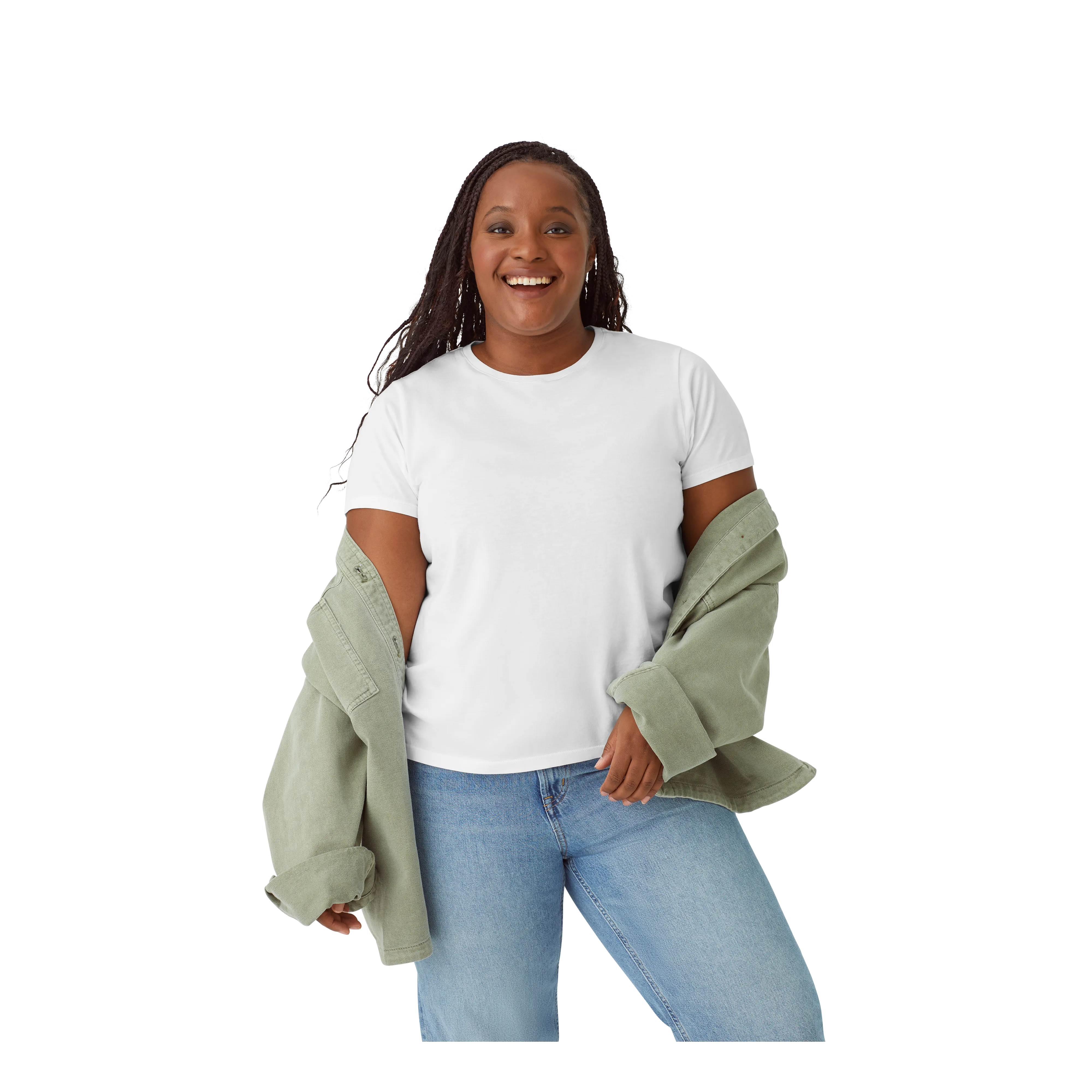 Women's Pima Cotton Crew Neck T-Shirt 6-Pack