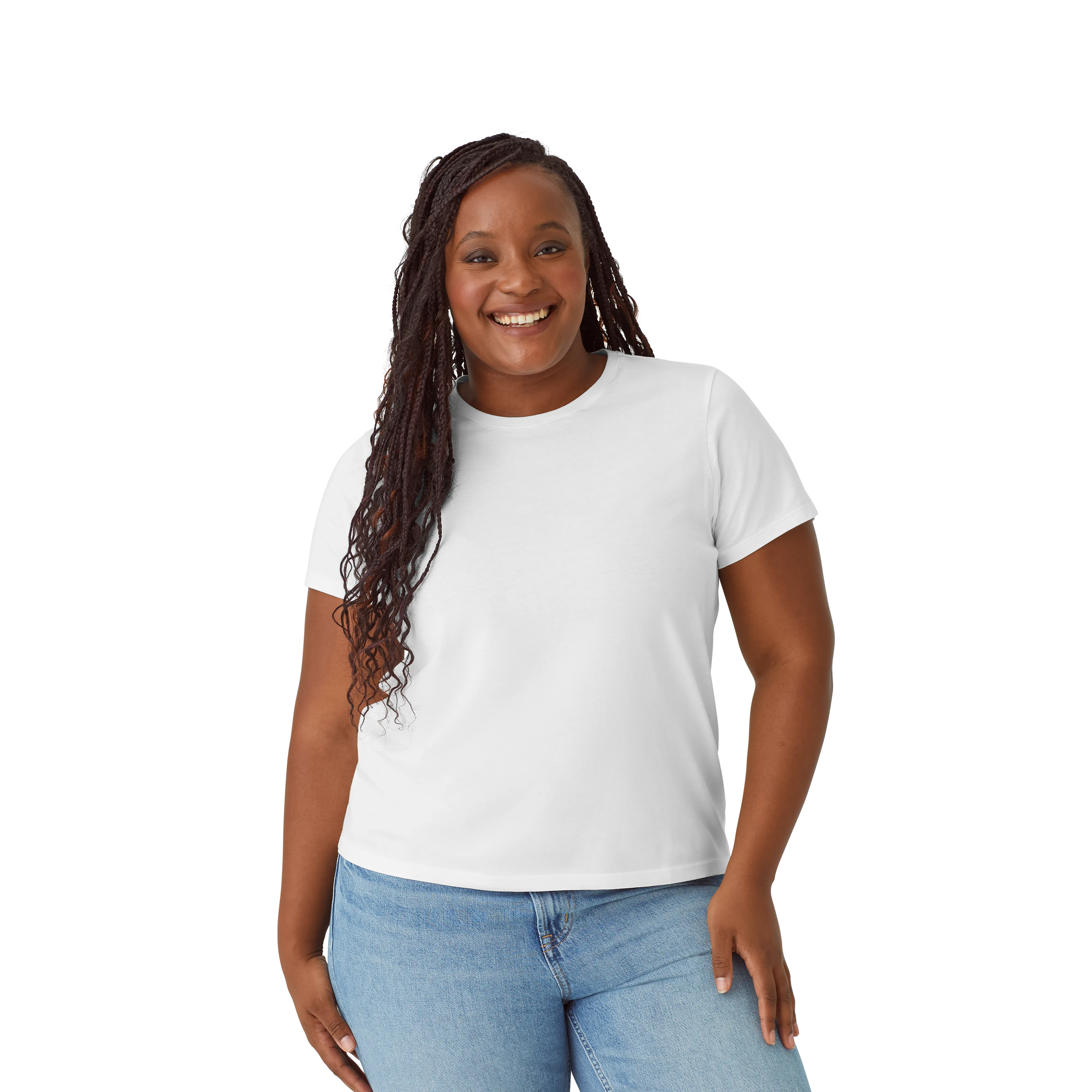 Women's Pima Cotton Crew Neck T-Shirt 6-Pack