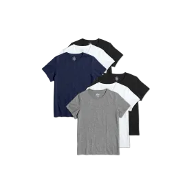 Women's Pima Cotton Crew Neck T-Shirt 6-Pack