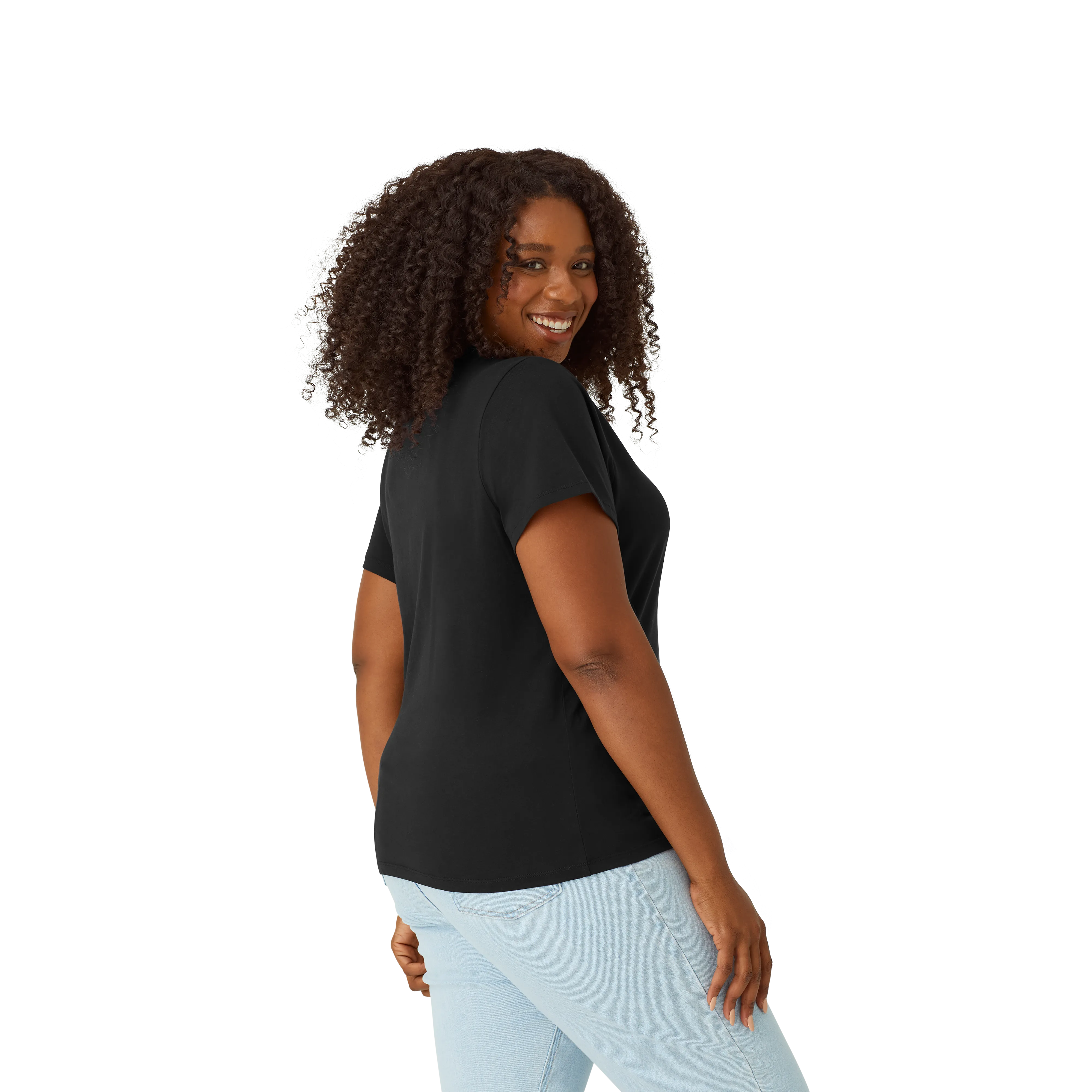 Women's Pima Cotton Crew Neck T-Shirt 6-Pack