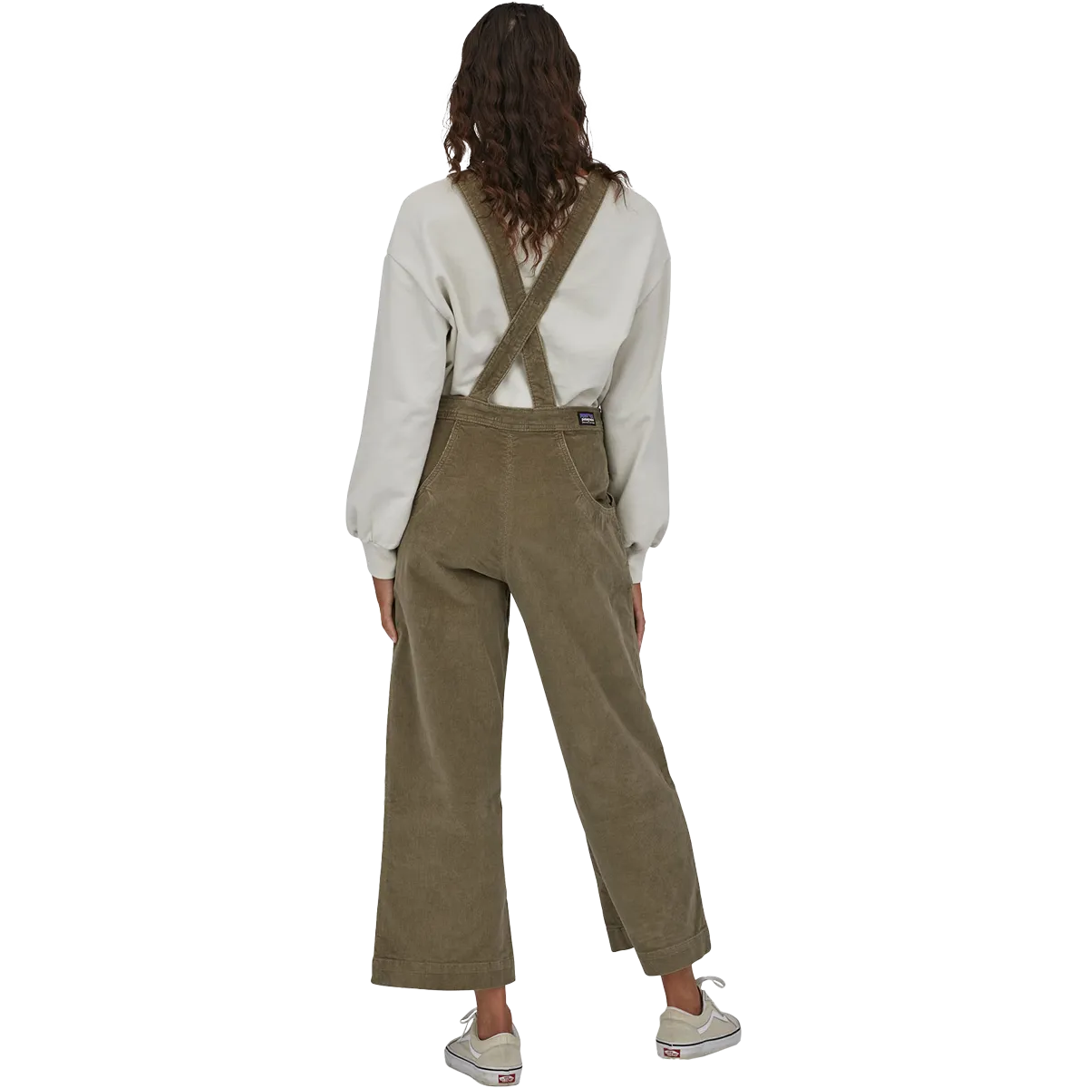 Women's Stand Up Cropped Corduroy Overalls