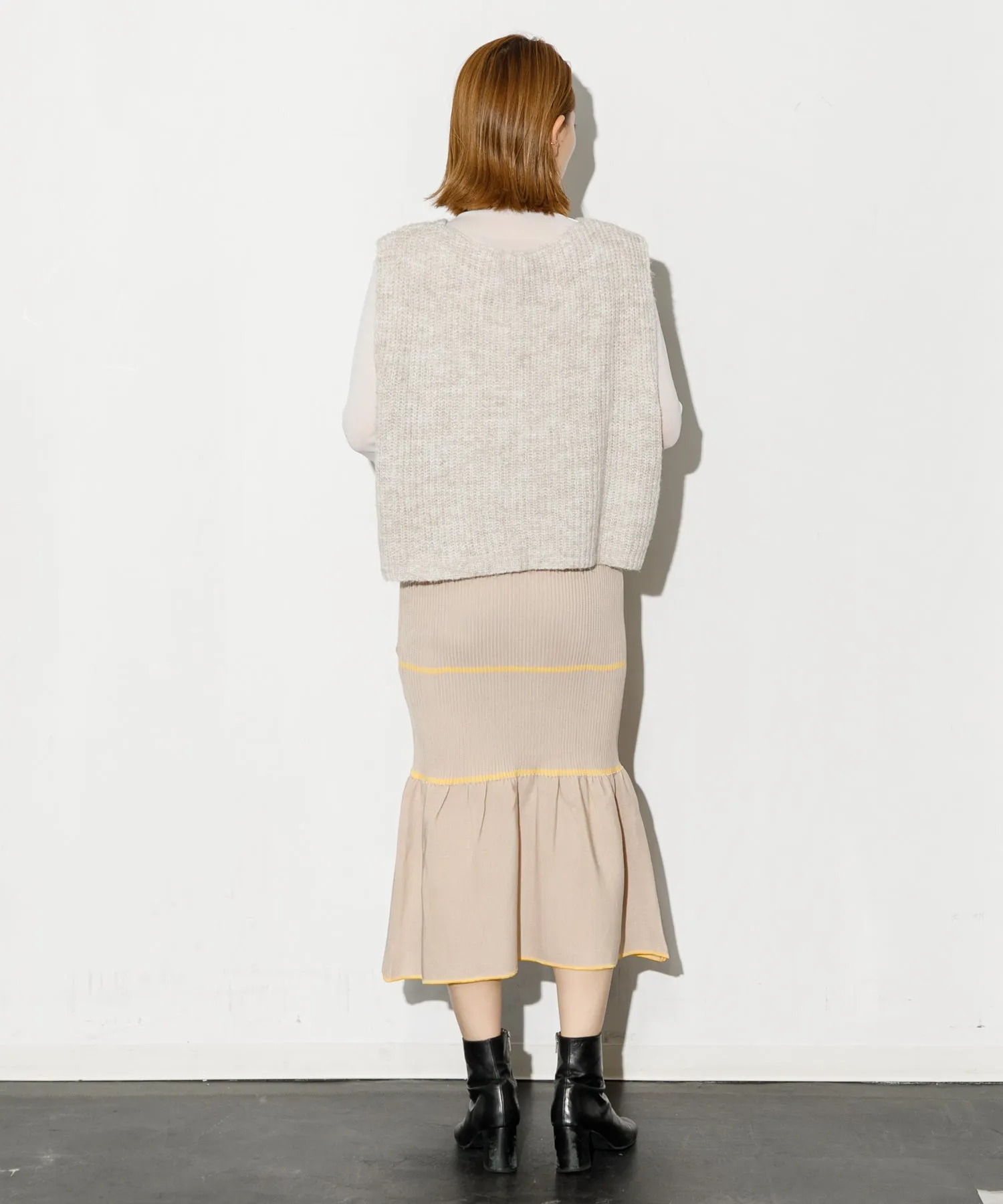 【WOMEN】TRICOTÉ MERMAID SKIRT