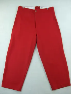 WW1 French Infantry Madder Red Wool Straight Trousers M1897 Service Pants